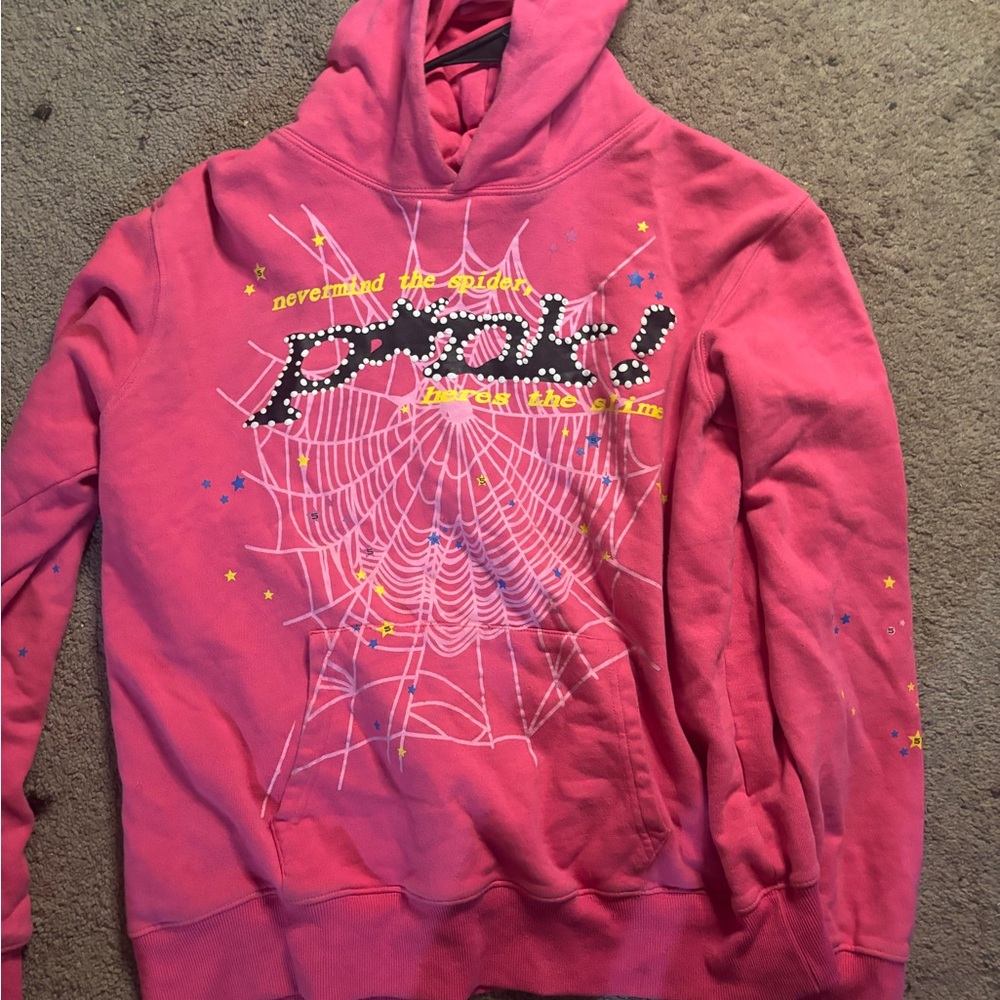 Pink Spider Hoodie
